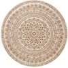 Songmics Apvalus kilimas 120 cm boho stilius