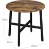 Songmics Vasagle Apvalus virtuvės stalas 80 x 75 cm