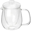 Arbatinukas su sieteliu, 650 ml, skaidrus, 14,5 × 10 × 14 cm