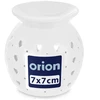 Aromatinė žvakidė su širdelių išpjovomis, balta, 7 × 7 × 7 cm