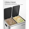 Songmics Atliekų rūšiavimo sistema 30 litrų (2 x 15 l)