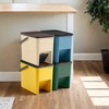 Songmics Atliekų rūšiavimo konteinerių rinkinys 4x20 L