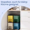 Songmics Atliekų rūšiavimo konteinerių rinkinys 4x20 L