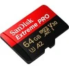 Atminties kortelė SanDisk microSDXC Extreme Pro 64GB 200/90 MB/s A2 C10 V30 UHS-I U3