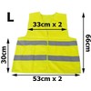 Reflective road safety waistcoat Geltonas