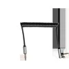Kruger &amp; Matz Basic AUX - AUX 3.5mm spyruoklinis kabelis 1.8m Juodas