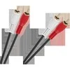 Oem Kabelis 2 x RCA – 2 x RCA 1.5 m juodas 4 mm