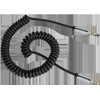 Kruger &amp; Matz AUX - AUX 3.5mm spyruoklinis kabelis 1.5m Juodas