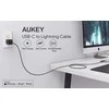 USB kabelis - AUKEY CB-CL03 2m Lightning USB C 480Mbit/s Juodas