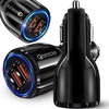 Automobilinis įkroviklis 2xUSB QuickCharge 3.0
