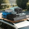 HOMCOM universalus stogo krepšys bagažinėms su apsauga nuo vėjo, plieno krovinių laikiklis, automobilinis stogo krepšys, keliamoji galia iki 90,7kg, stogo bagažinė visureigiams ir sunkvežimiams, 110,5 x 99,5 x 18,5 cm, juodas