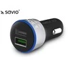 Savio automobilinis greito įkrovimo įkroviklis Savio SA-06/B 3.0A, 2xUSB