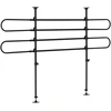 Automobilio skiriamosios grotelės, reguliuojamos, juodos, 60–105 × 87–135 cm