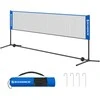 Songmics Badmintono tinklas 3 m mėlynos spalvos