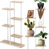 Springos Baltas metalinis vazonas 60x20x113 cm GA0212