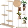 Springos Baltas metalinis vazonas 60x20x113 cm GA0212