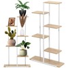 Springos Baltas metalinis vazonas 60x20x113 cm GA0212