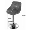 Leobert Baro kėdė KAST, reguliuojamo aukščio, sukama, tamsiai mėlyna, 85–105 cm, 2 vnt.