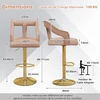 Baro kėdės rožinės 2 vnt.
