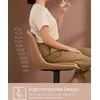 Songmics Vasagle 2 baro kėdės su atlošu karamelės rudos spalvos