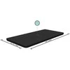 Bestway® PVC baseino uždangalas 396 x 185 cm, juodas, kvadratinis