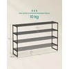 Songmics Batų lentyna 4 aukštų, juoda, 30 x 117 x 75 cm