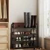 Songmics Batų lentyna 68,5 x 27,5 x 65 cm juoda