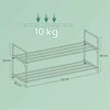 Batų lentyna SONGMICS 2 lygiai 92x30x33 cm