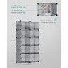 Songmics Batų lentyna su 10 skyrių, 32x83x156 cm, šviesiai pilka