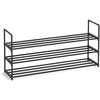 Songmics 3 lygių metalinė batų lentyna 30 x 116 x 55 cm, sukraunama viena ant kitos