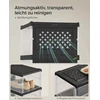 Songmics 3 batų spintos komplektas su batų dėžutėmis permatomas rašalas juodas