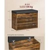 Songmics Batų suolelis 3 lygių 30 x 60 x 44 cm vintage rudas