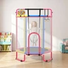 Batutas 6 viename su gimnastikos skersiniu, įvairiaspalvis, 154 x 154 x 210 cm