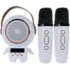 Belaidis karaoke garsiakalbis su Bluetooth ir 2 mikrofonais