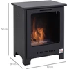 HOMCOM Etanolio židinys Bio etanolio degiklis 0,9 l 3 val. degimo trukmė be dūmų Metalas 40 x 30 x 50 cm