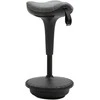Vinsetto biuro kėdė su pasukimo funkcija, ergonomiška, reguliuojamo aukščio 65,5-83,5 cm, 120° pakreipiama, pilkos spalvos