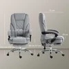 Vinsetto ergonomiška ir pasukama biuro kėdė su vibraciniu masažu, atlošimo funkcija, šildymu, reguliuojamo aukščio, kojų atrama, nuotoliniu valdymu ir šonine kišene, pilka.