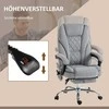 Vinsetto ergonomiška ir pasukama biuro kėdė su vibraciniu masažu, atlošimo funkcija, šildymu, reguliuojamo aukščio, kojų atrama, nuotoliniu valdymu ir šonine kišene, pilka.