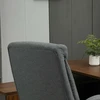 "Vinsetto" biuro kėdė Ergonomiška pasukama kėdė su supimo funkcija, minkštas porankis, galvos atrama, pilka, 65x78x110-120 cm