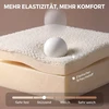 Biuro kėdė su supimo funkcija ir reguliuojamu aukščiu, kreminės baltos spalvos, 58 × 62 × 83–93 cm