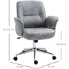 Vinsetto biuro kėdė, moderni darbo kėdė su supimosi funkcija, reguliuojamo aukščio, ergonomiška, 360° besisukantys ratukai