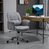 Vinsetto biuro kėdė, moderni darbo kėdė su supimosi funkcija, reguliuojamo aukščio, ergonomiška, 360° besisukantys ratukai