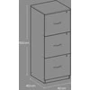 Songmics Biuro spintelė 40x41x103 cm juoda
