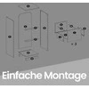 Songmics Biuro spintelė 40x41x103 cm juoda