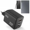 BlueStar Telefono įkroviklis Blue Star GaN 2 x USB C + USB A QC4.0 PD 4A 65W VT-43 juodas