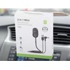 Bluetooth automobilio siųstuvas su USB ir AUX jungtimis