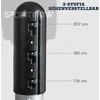 SPORTNOW pastatomas bokso maišas, reguliuojamo aukščio 178–207 cm, su HDPE pagrindu, skirtas treniruotėms namuose