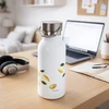 Butelio formos termosas 400 ml, baltas su citrusų motyvu, 7,5 × 7,5 × 17,5 cm
