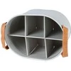 Home Styling Collection Butelių dėžė Metalinė Pilka 6 buteliams