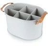 Home Styling Collection Butelių dėžė Metalinė Pilka 6 buteliams
